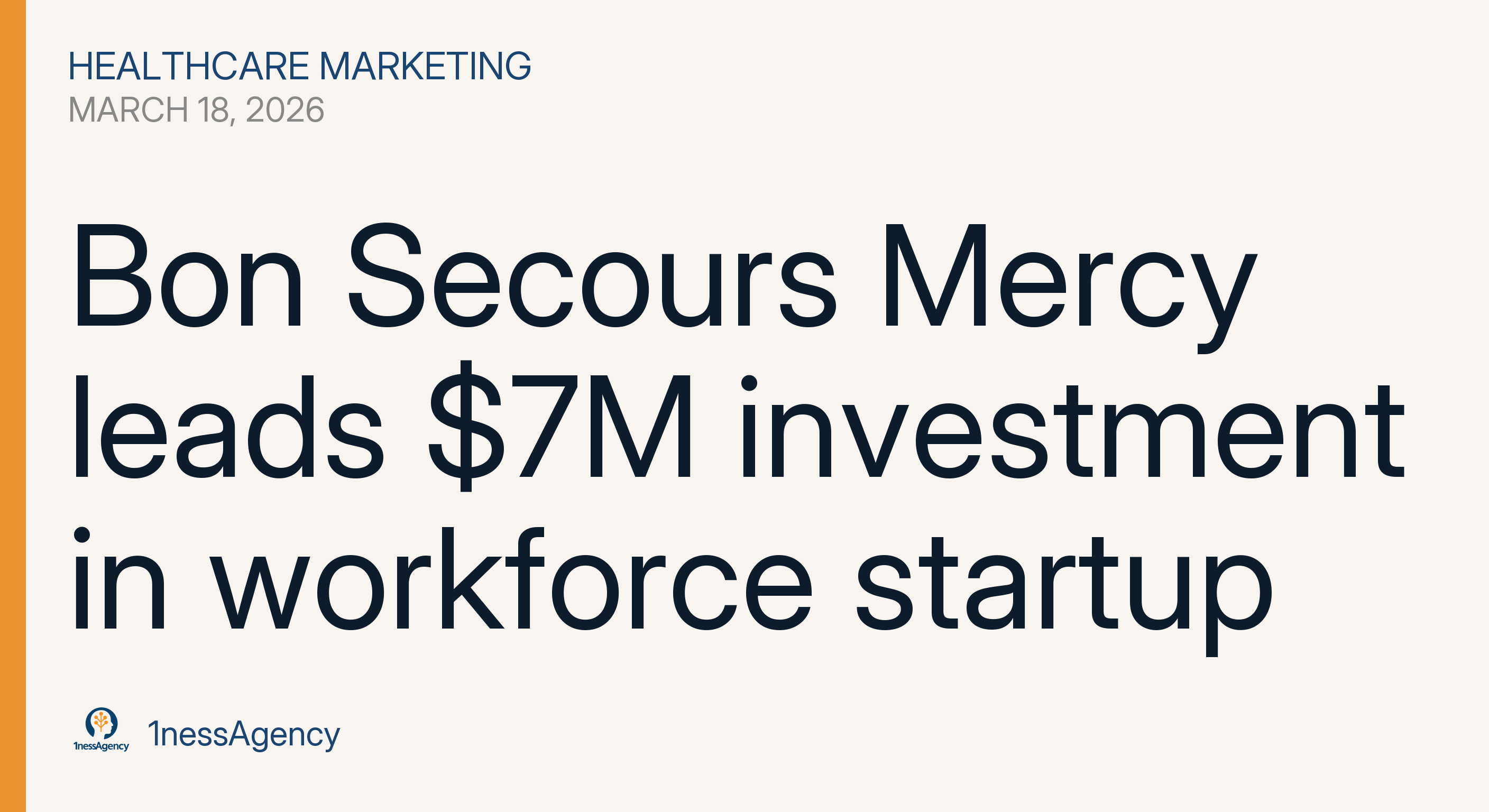 Bon Secours Mercy leads $7M investment in workforce startup