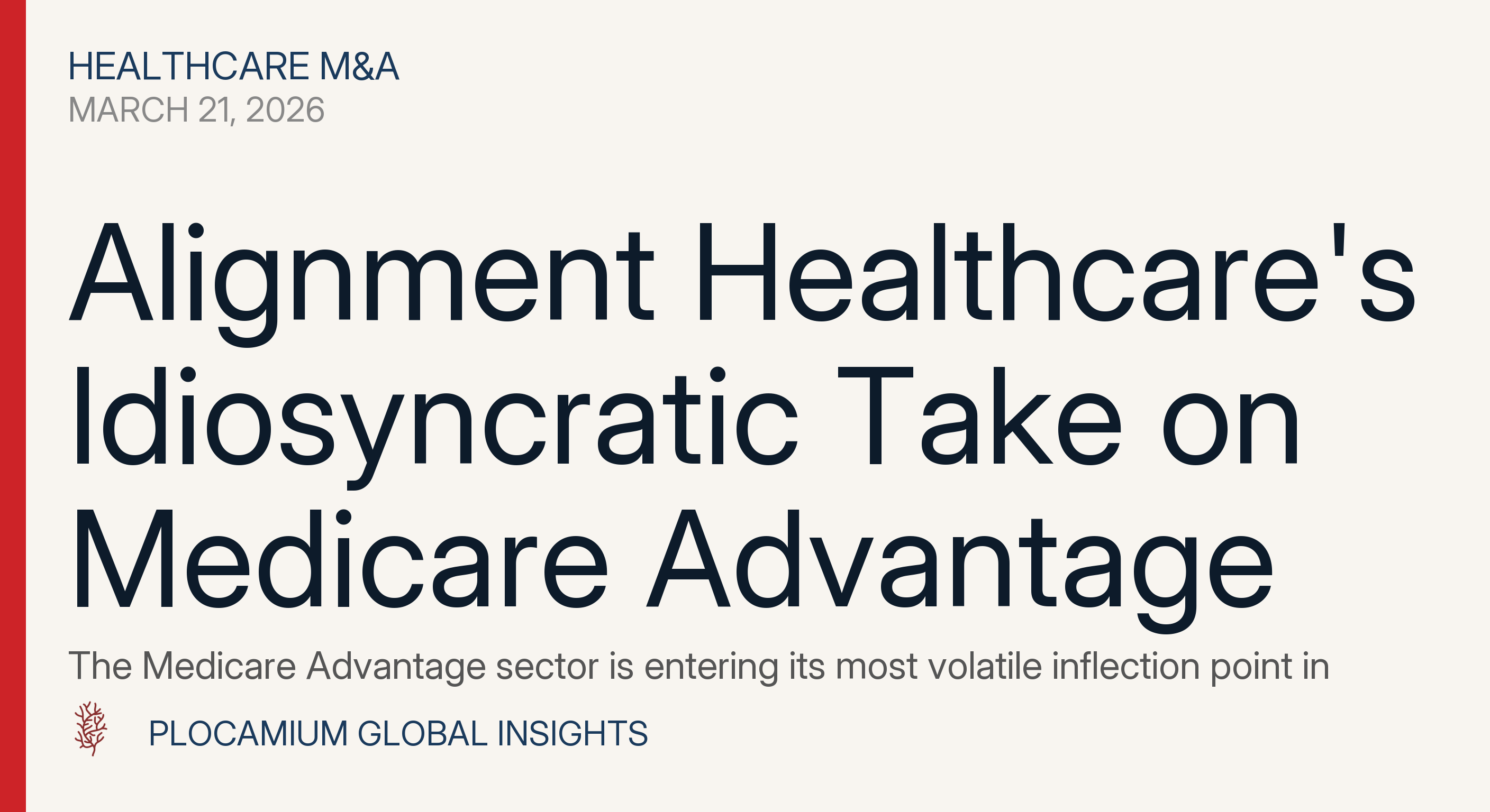 Alignment Healthcare's idiosyncratic take on Medicare Advantage