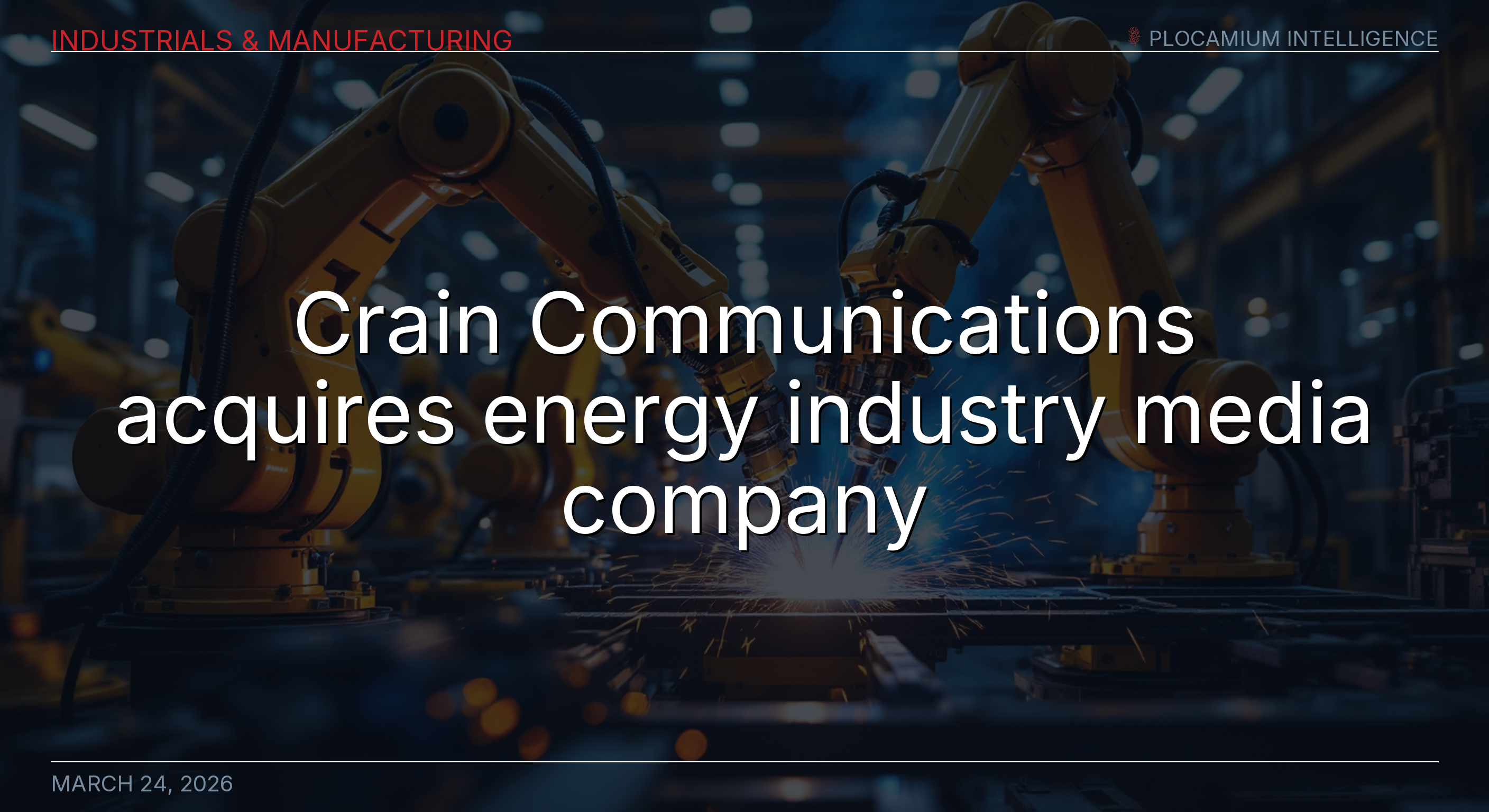 Crain Communications Acquires Energy Industry Media Company - Automotive News