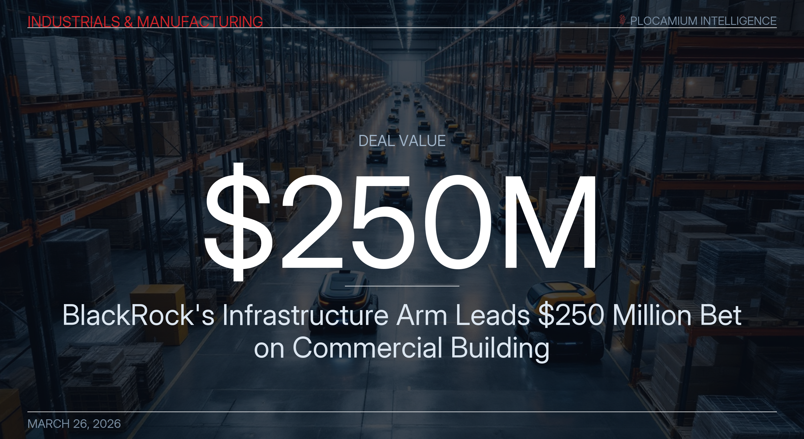 BlackRock's Infrastructure Arm Leads $250 Million Bet on Commercial Building Efficiency as a Grid Asset