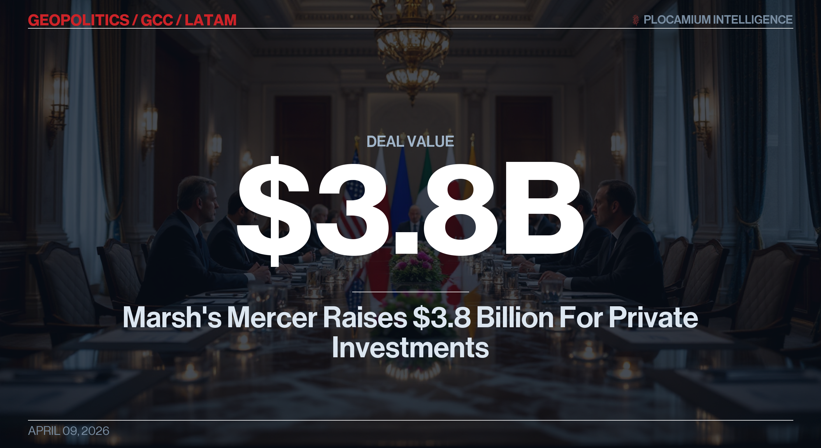 Marsh's Mercer Raises $3.8 Billion For Private Investments